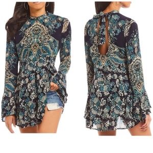 Free People Lady Luck Print Tunic